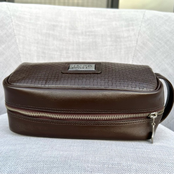 Gianni Versace Unisex Cosmetic Case Toiletry Bag Brown - Picture 6 of 8